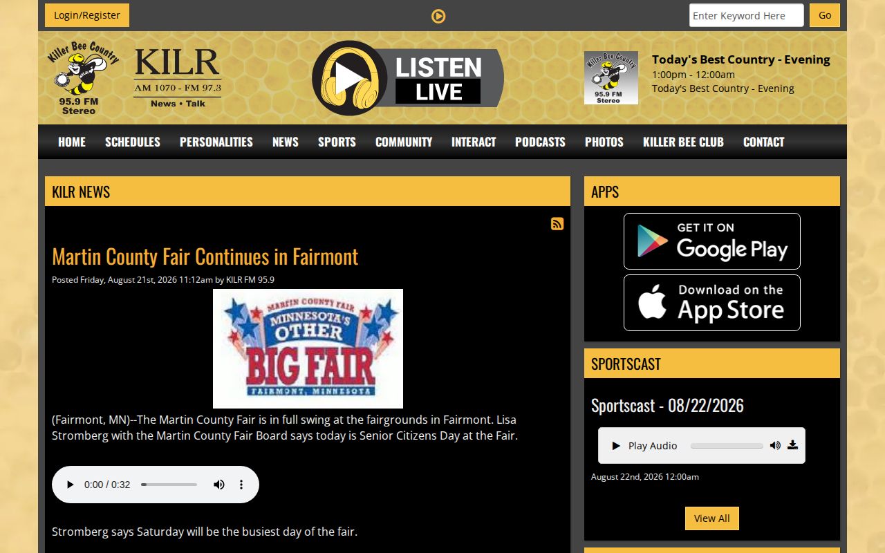 KILR local news coverage for Emmet County arrests and public safety